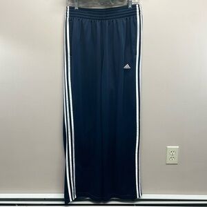 Adidas Essentials Warm-Up Open Hem 3 Stripes Track Pants Regular Fit Navy L